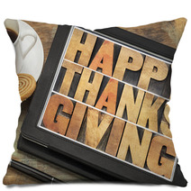 Happy Thanksgiving On Digital Tablet Pillows 57651228