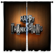 Happy Thanksgiving Window Curtains 56058920