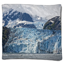 Harriman Glacier In Alaska Blankets 63087637