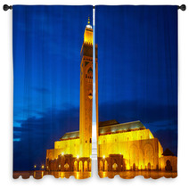 Hassan II Mosque In Casablanca, Morocco Africa Window Curtains 59079001