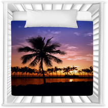 Hawaiian Palm Tree Sunset Nursery Decor 42683605