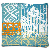Hawaiian Pattern Patchwork Blankets 28914726