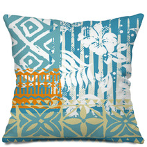 Hawaiian Pattern Patchwork Pillows 28914726