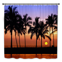 Hawaiian Sunset On Big Island, Anaehoomalu Bay Bath Decor 62759661