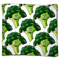 Head Of Fresh Healthy Broccoli Seamless Pattern Blankets 65980383