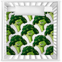 Head Of Fresh Healthy Broccoli Seamless Pattern Nursery Decor 65980383