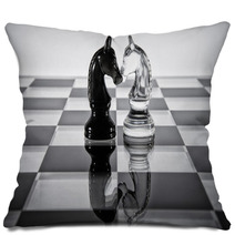 Head To Head-Knights On A Chess Board. Pillows 66690146