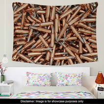Heap Of Rifle Bullets Background Wall Art 53000931