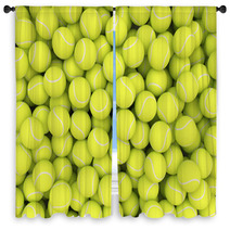 Heap Of Tennis Balls Window Curtains 54809777