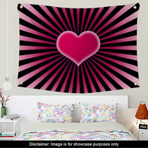 Heart black popping Wall Art 23774637