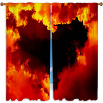 Heart In The Sky Window Curtains 44453678