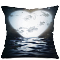 Heart Monn Reflected  In Water Pillows 60765398