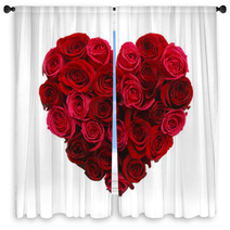 Heart Of Roses Window Curtains 60122299