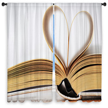 Heart Shaped Book Window Curtains 67364202
