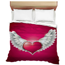 Heart With Angel Wings Bedding 38797195