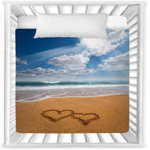 Hearts Drawn On The Sand Of A Beach Nursery Decor 59486675