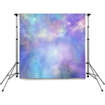 Heaven Is Beautiful Purple Pink And Blue Deep Space Background With Many Stars Planets And Cloud Formations Backdrops 207241327