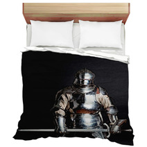 Heavy Armoured Man Holding His Sword Bedding 35584484