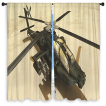 helicopter 1 Window Curtains 65776772