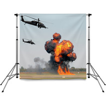 Helicopter Attack Backdrops 31959771