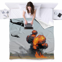 Helicopter Attack Blankets 31959771