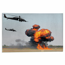 Helicopter Attack Rugs 31959771