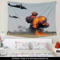 Helicopter Attack Wall Art 31959771
