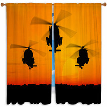 Helicopters Window Curtains 13435382