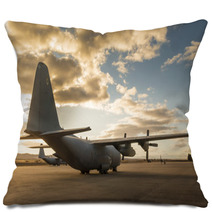 Hercules Aircraf On Land Pillows 105264919