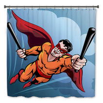 Hero With Baseball Bats Bath Decor 65080175