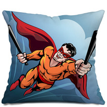 Hero With Baseball Bats Pillows 65080175