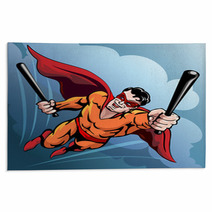 Hero With Baseball Bats Rugs 65080175
