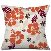 Hibiscus Pattern Pillows 35564998