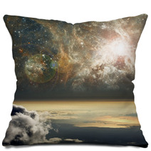 High Altitude View Of Space. Pillows 66941724