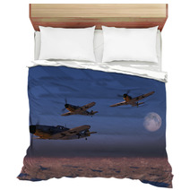 High Altitude WWII Fighter Planes. Bedding 25431137