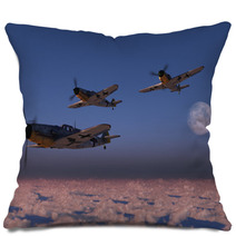 High Altitude WWII Fighter Planes. Pillows 25431137