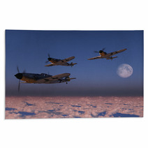 High Altitude WWII Fighter Planes. Rugs 25431137