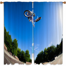 High BMX Jump Window Curtains 44660229