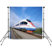 High-speed Commuter Train. Backdrops 34796368