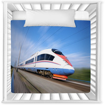 High-speed Commuter Train. Nursery Decor 34796368