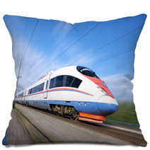 High-speed Commuter Train. Pillows 34796368