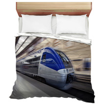 High-speed Train In Motion Bedding 26839141