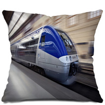 High-speed Train In Motion Pillows 26839141