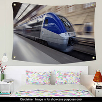High-speed Train In Motion Wall Art 26839141