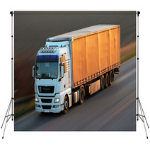 Highway With Cars And Truck Backdrops 62632336