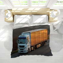 Highway With Cars And Truck Bedding 62632336