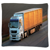 Highway With Cars And Truck Blankets 62632336