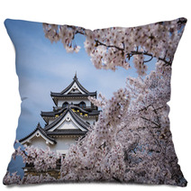 Hikone Castle In The Spring Pillows 67469784