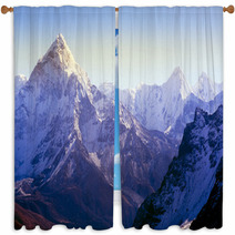 Himalaya Mountains Window Curtains 51093160