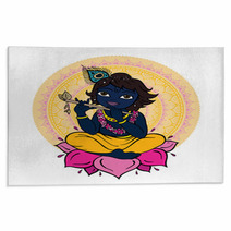 Hindu God Krishna Rugs 67408890